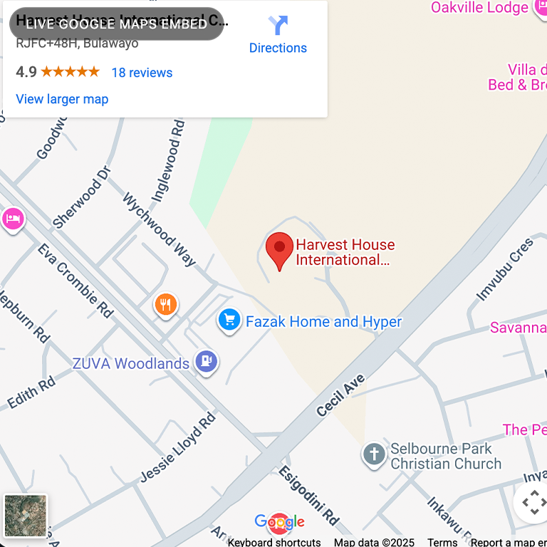 Offline map preview showing Harvest House International Conference Centre